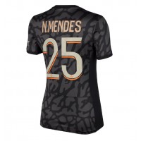 Paris Saint-Germain Nuno Mendes #25 3rd trikot Frauen 2023-24 Kurzarm